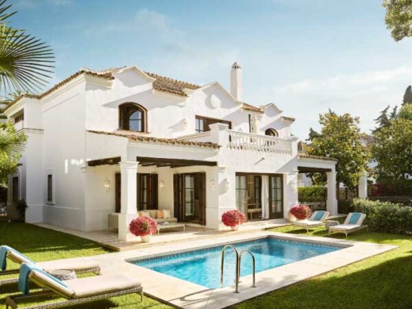 Marbella Club Pool Side with The Little Voyager
