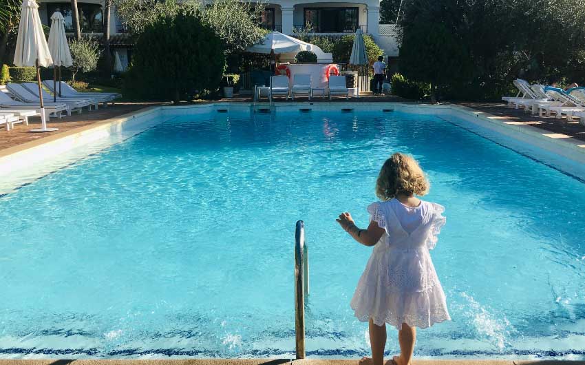 Marbella Club Swimming Pool with The Little Voyager