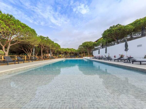 Algarvian Boutique Hotel Pool Area with The Little Voyager
