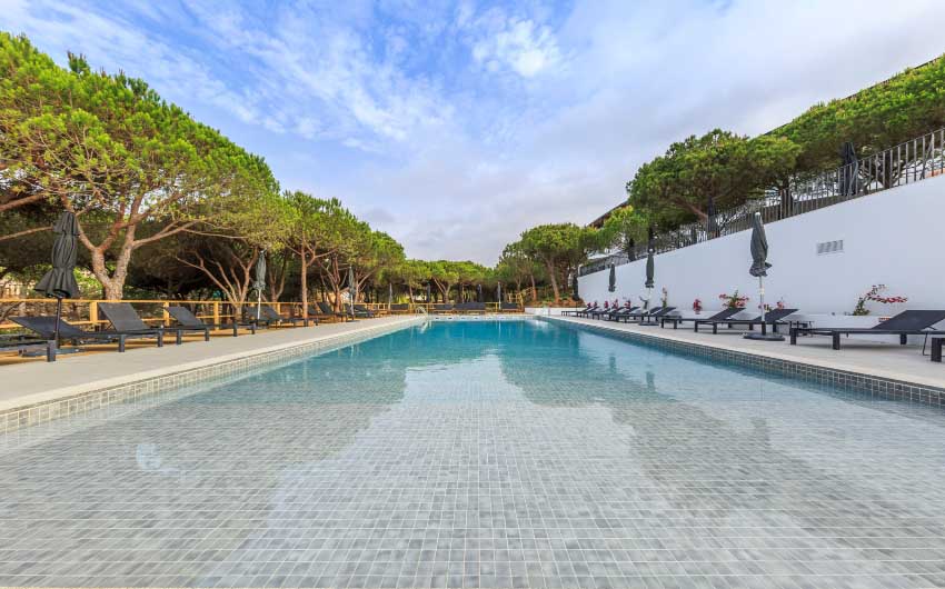 Algarvian Boutique Hotel Pool Area with The Little Voyager