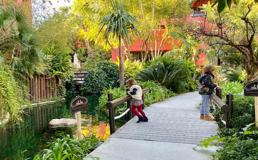 Asia Gardens Grounds with The Little Voyager