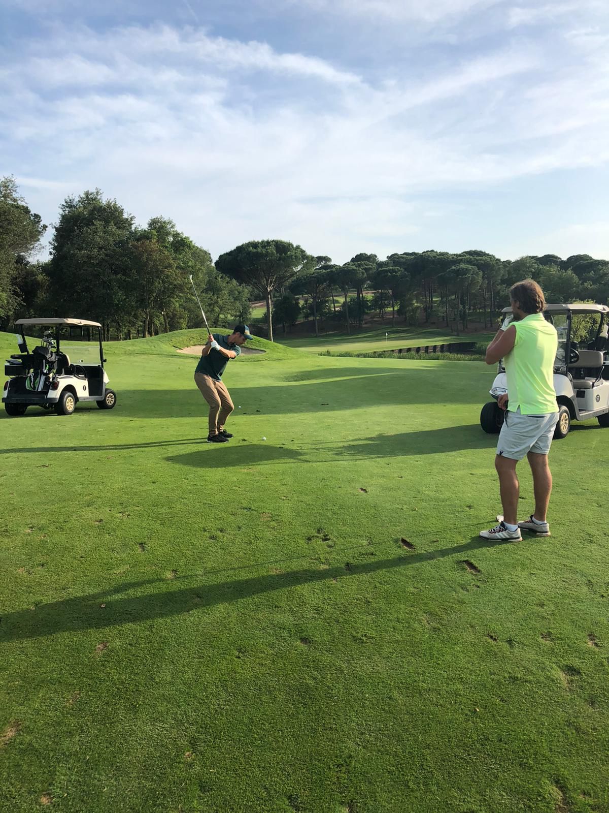 Playing golf at Hotel Camiral