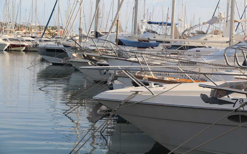 Boats in Costa Blanca with The Little Voyager