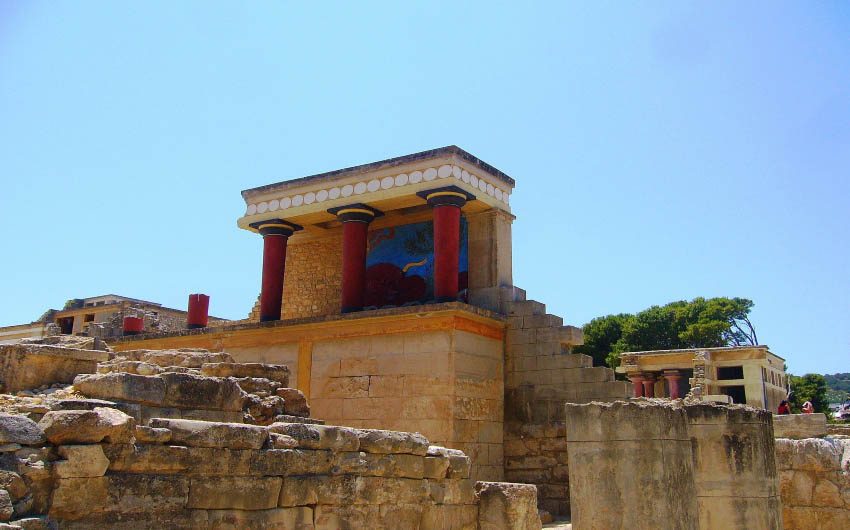 View of Crete's Knosses with The Little Voyager