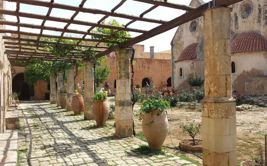 View of Crete's Monastery with The Little Voyager