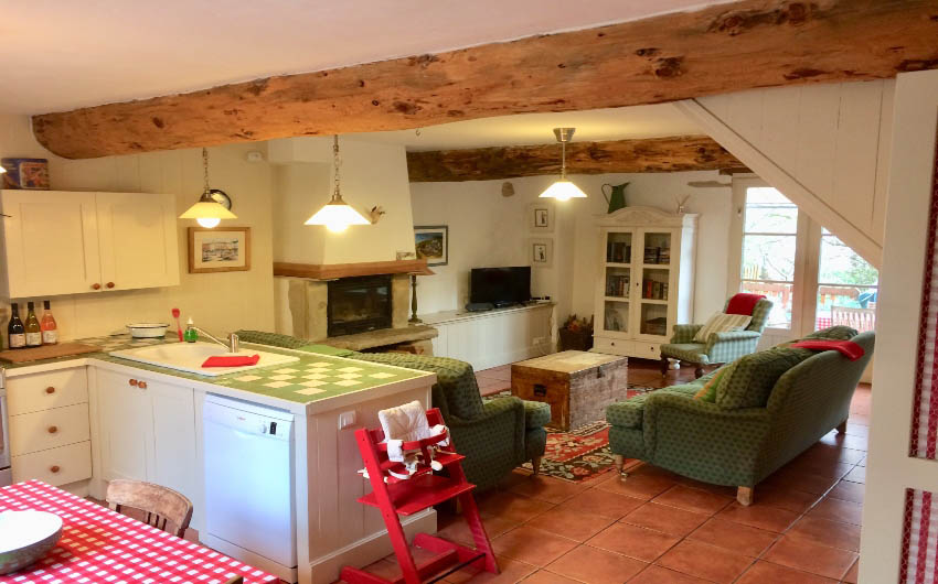 French Hamlet Pierres Living Room with The Little Voyager