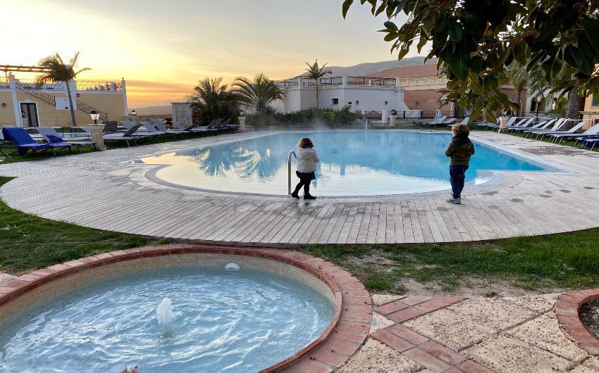Melia Villaitana kids at pool