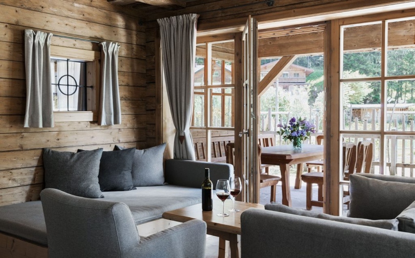 Living room at the Austrian Countryside Chalets