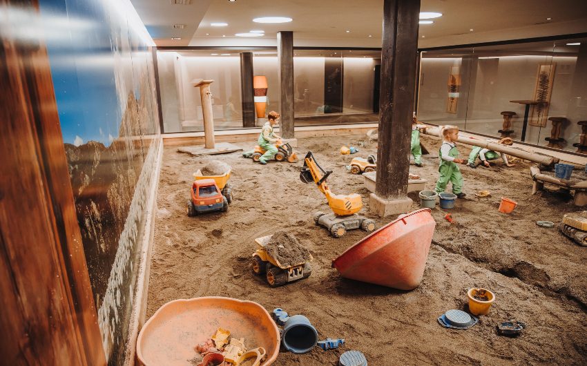 Mud room at the South Tyrolean Nature Resort