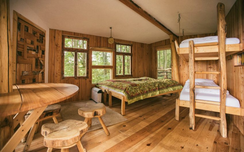 interior shot of the German Treehouses