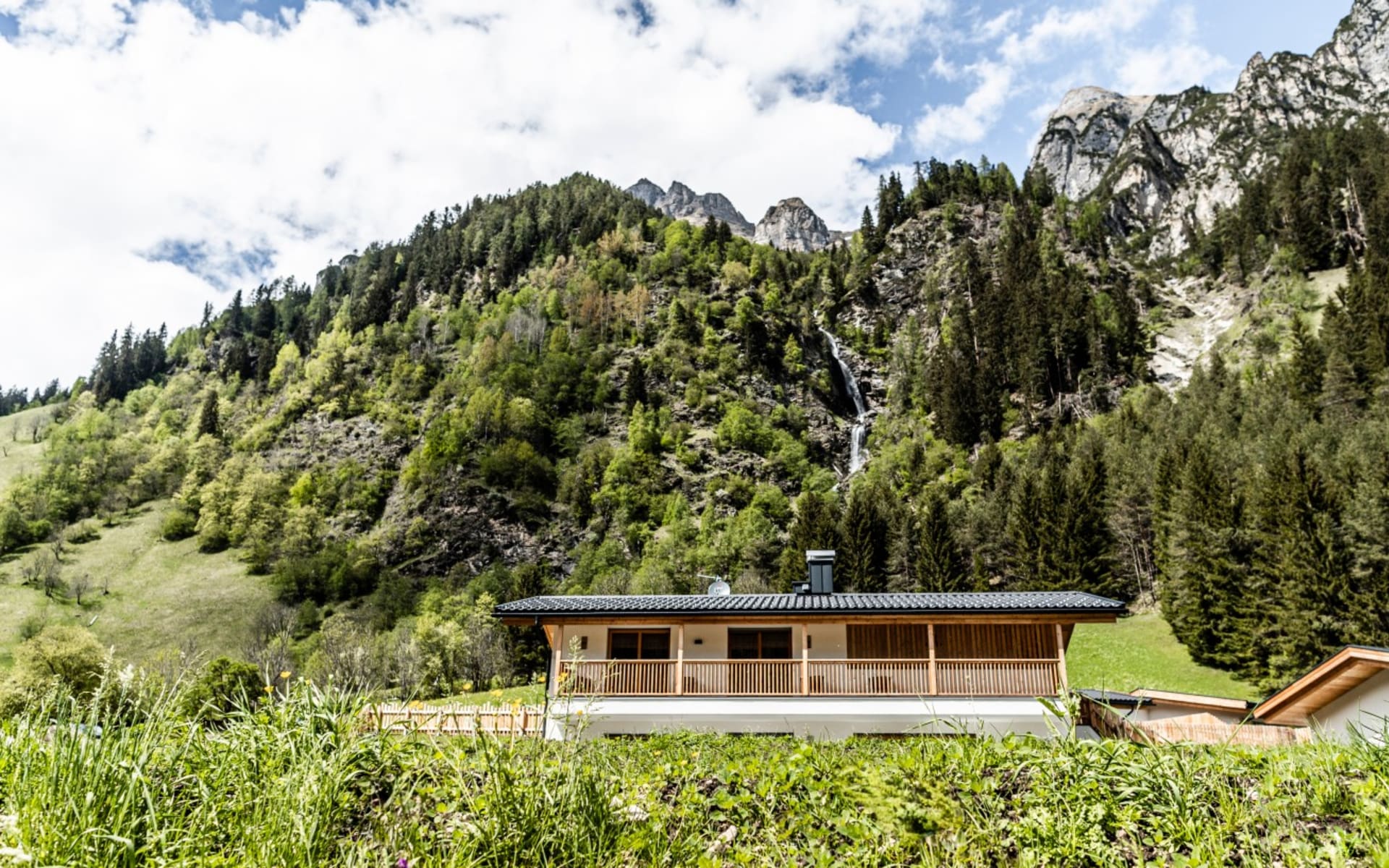 Outside view of Luxury Chalet at the South Tyrolean Nature Resort