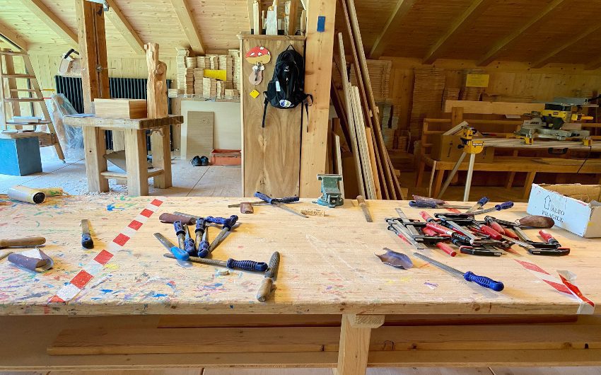 Wood atelier at the South Tyrolean Nature Resort