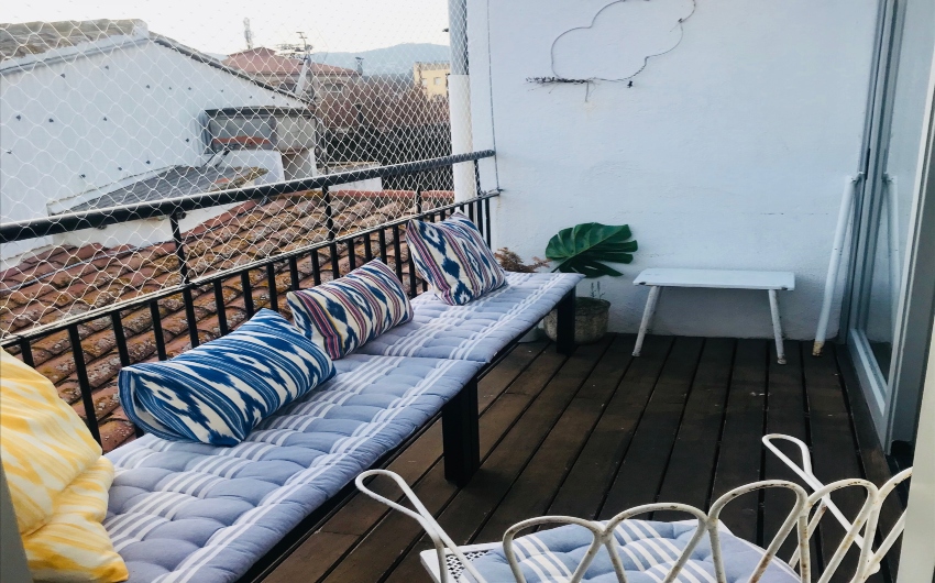Terrace at the Costa Brava Beach Apartment