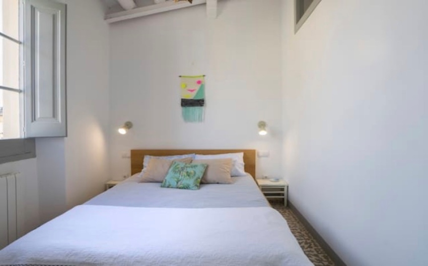 Double bedroom at the Costa Brava Beach Apartment