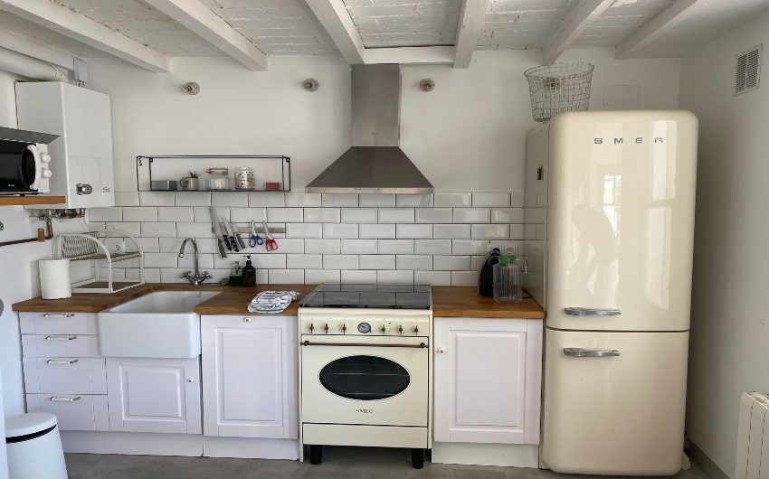 Kitchen at the Costa Brava Beach Apartment