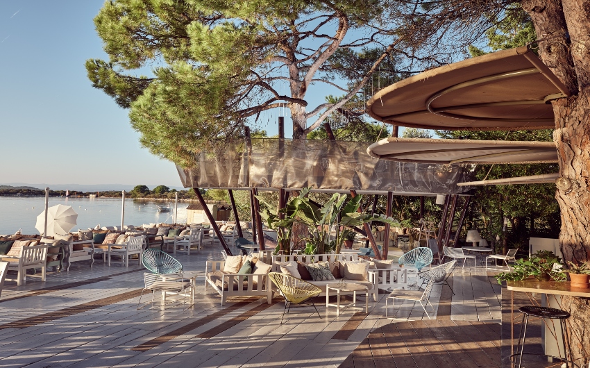 The Halkidiki Beachfront Retreat Pool restaurant