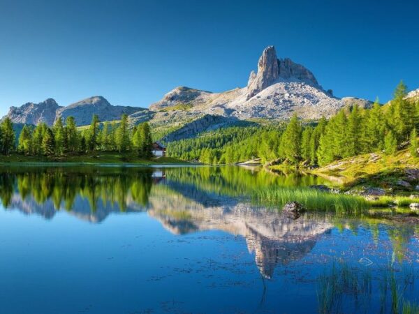 lake view in Dolomites