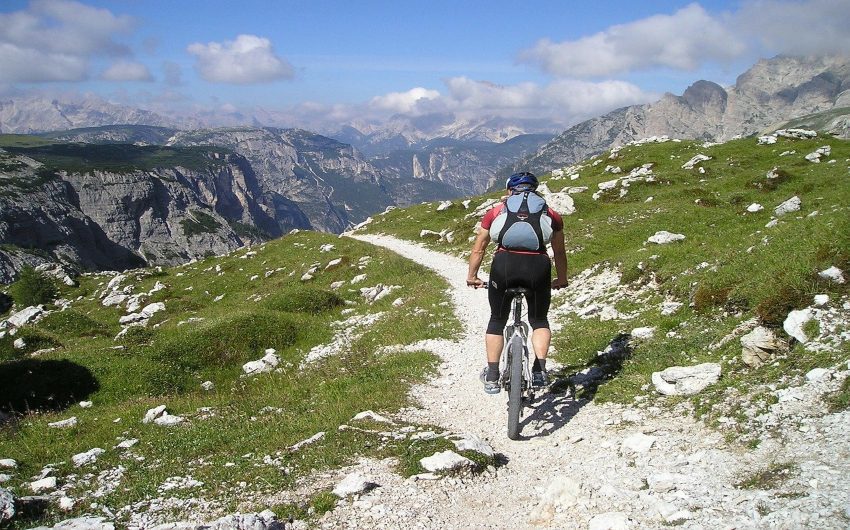 Mountain biking in the Dolomites