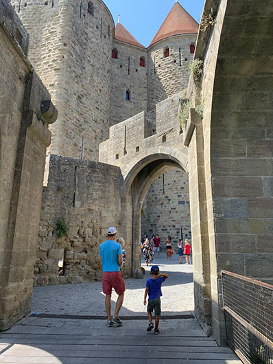 Carcassonne with the Little Voyager