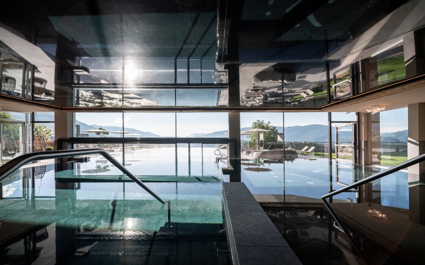 Indoor pool at the South Tyrolean Panorama Retreat