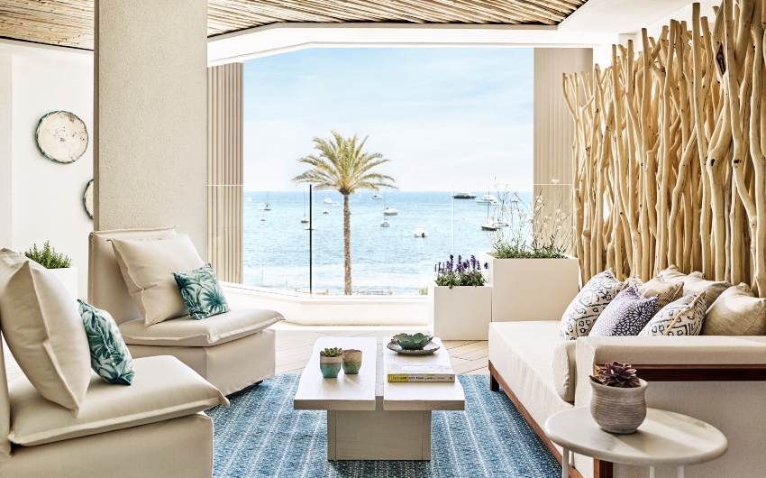 Room terrace at Nobu Hotel Ibiza Bay