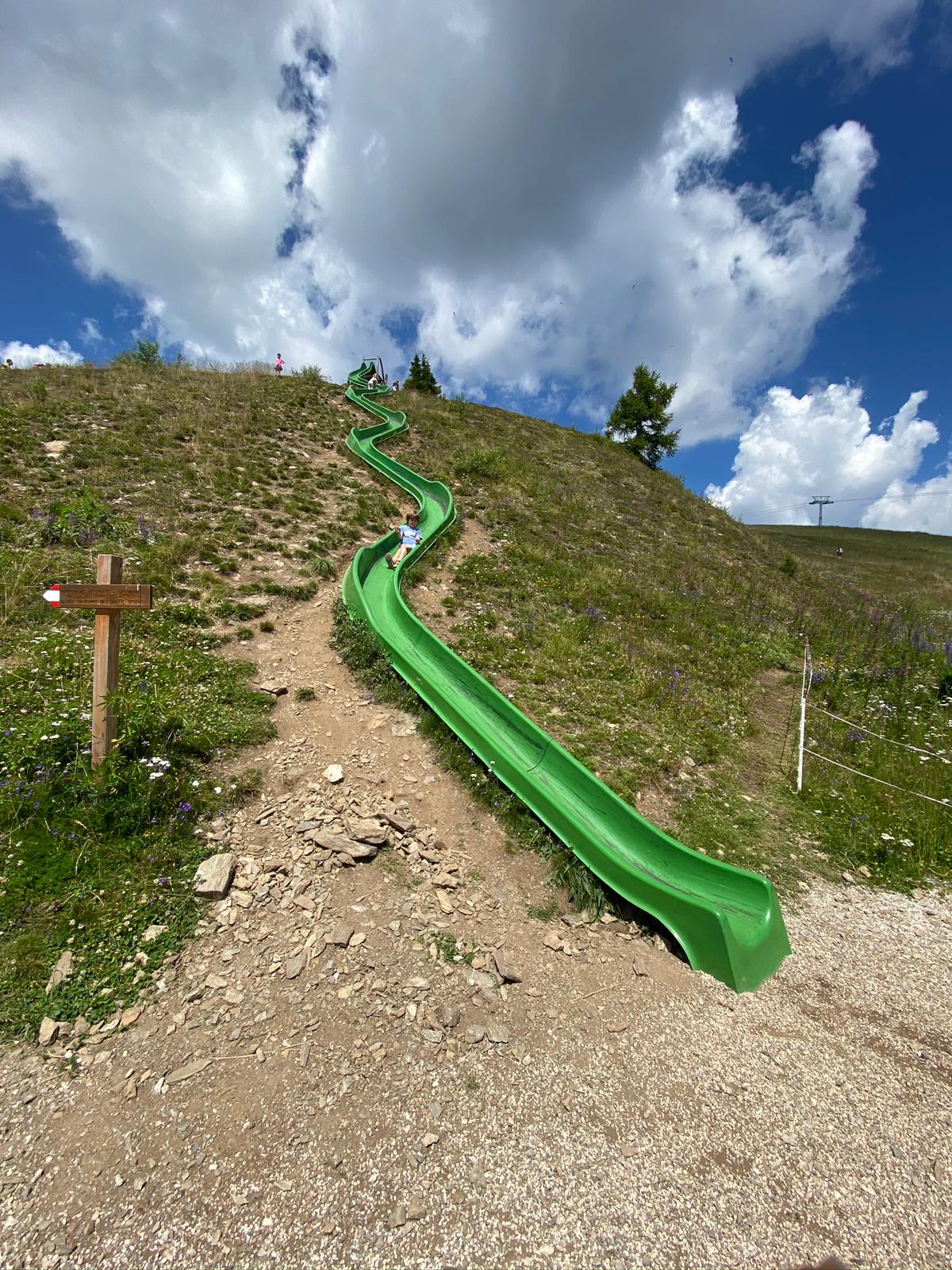 giant slide in South Tyrol