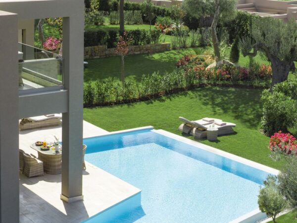 Three bedroom family suite with private pool at Porto Sani