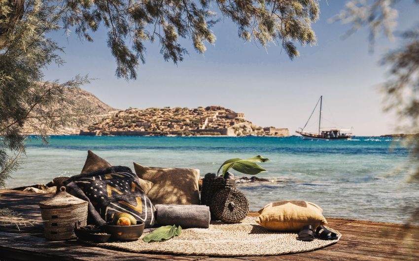 Beach Sitting area at Domes of Elounda