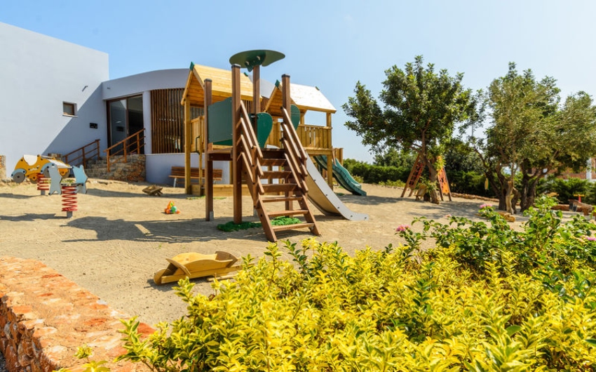 Outdoor playground at the Cretan Luxury Family Hotel