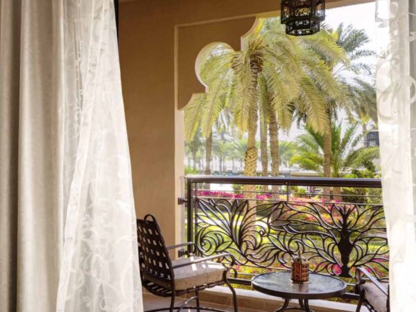 View from the terrace of a Deluxe Room at the One&Only Royal Mirage Dubai