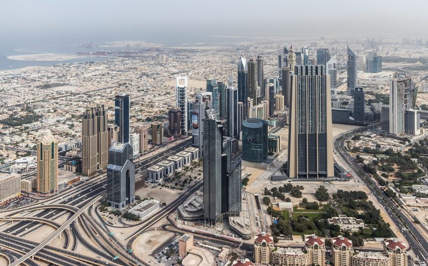 Dubai skyline from above