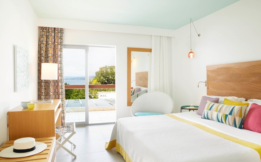 Superior sea view room at The Halkidiki Seafront Palace