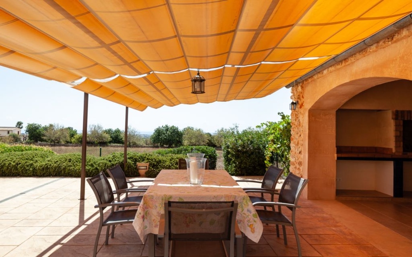Outdoor dining area at The Mallorcan Family Finca