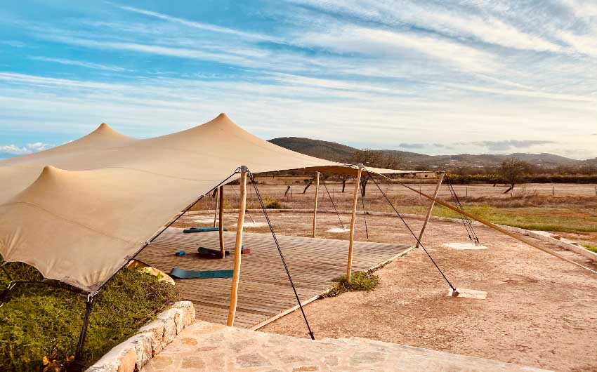 The Yoga Pavillion at the Ibizan Countryside Escape