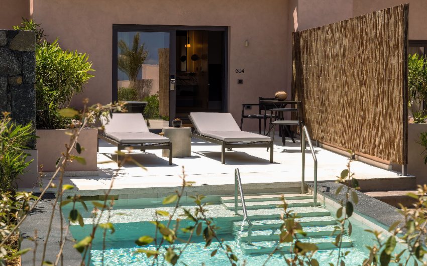 double hotel room with private pool