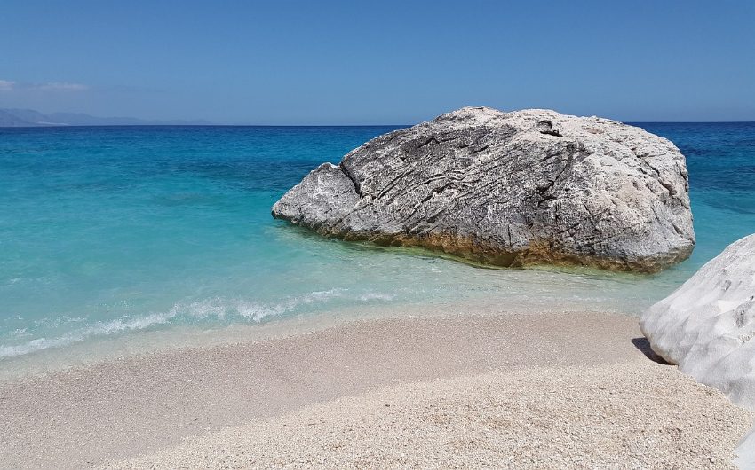Sardinia big rock in the sea