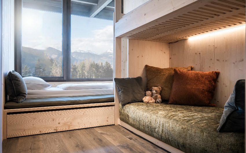 Kids sleeping room at the South Tyrolean Family Hideaway