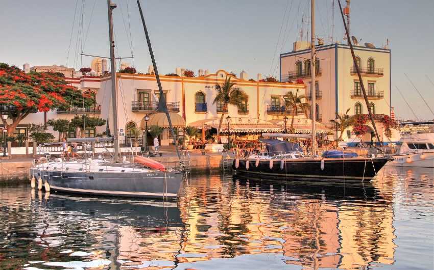 Boats at harbor in Gran Canaria