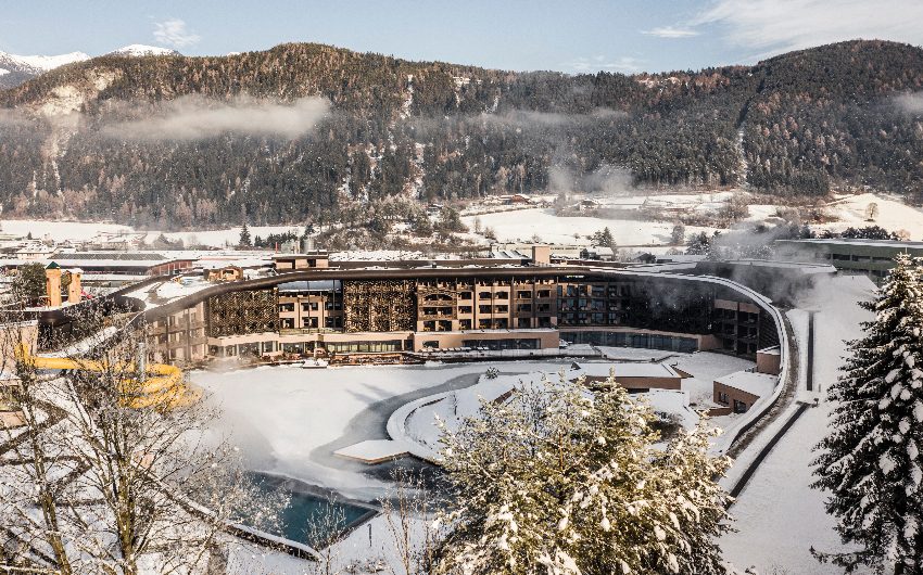 Winter exterior view from Falkensteiner Family Resort Lido