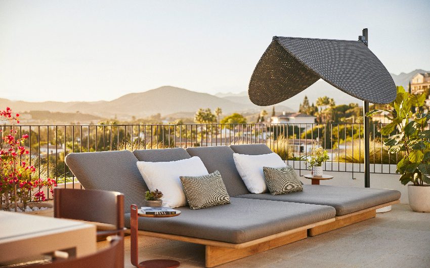 Rooftop terrace at the Penthouse Suite at the Andalusian Hideaway