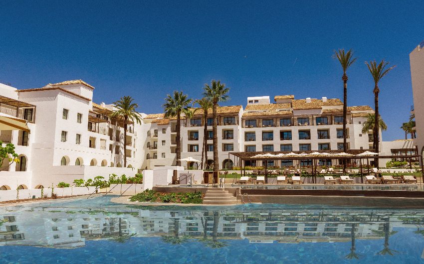 Outdoor pool and exterior view of the Andalusian Hideaway