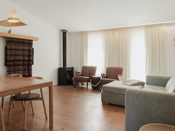 Living area inside a Farmhouse accommodation at the Alentejo Farmhouse