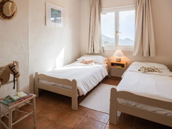 two single beds in a family retreat