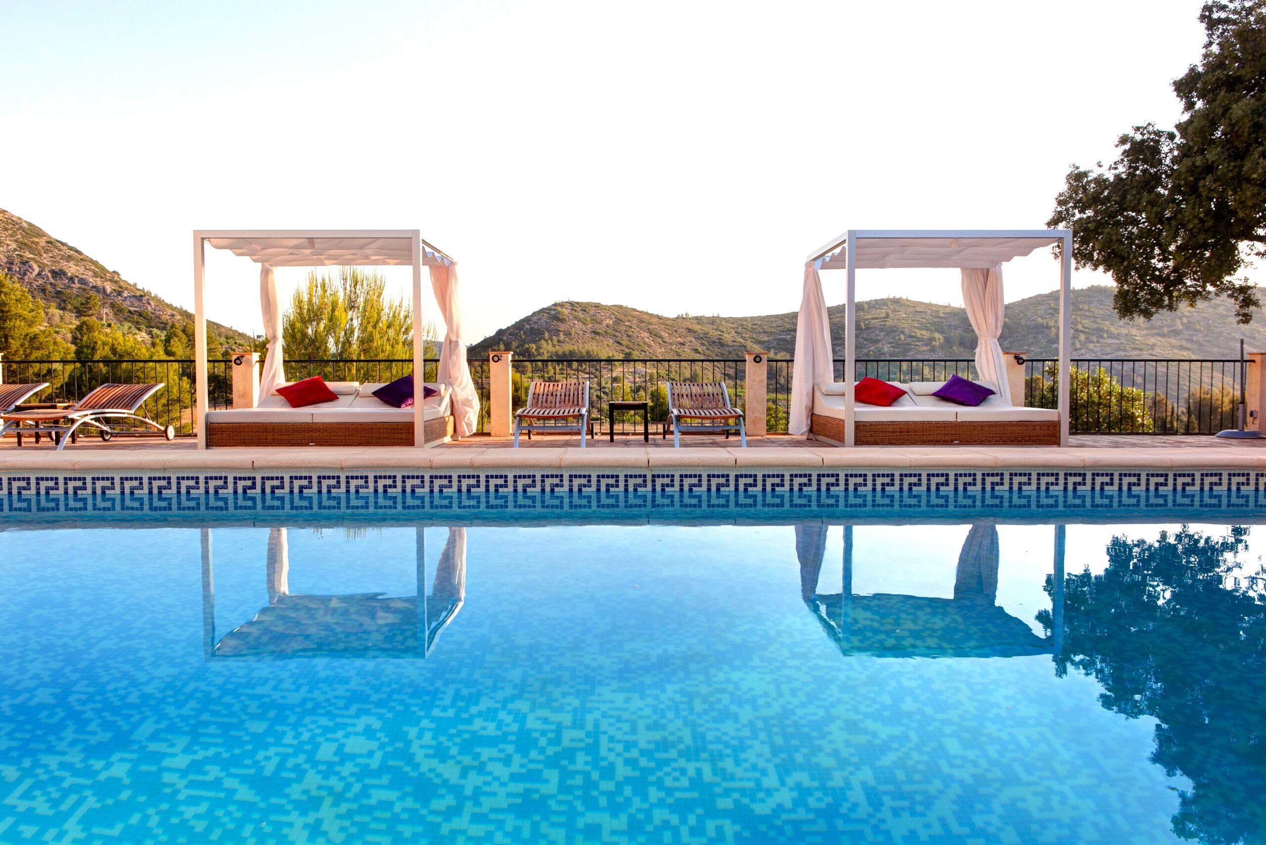 Sunbeds at The Costa Blanca Family Retreat