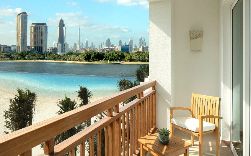 Terraece with skyline views at Park Hyatt Dubai