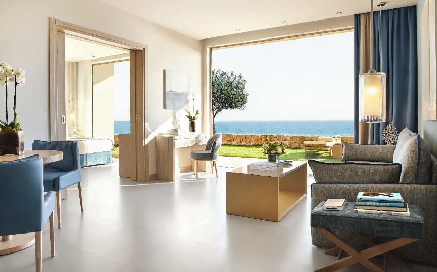 Deluxe Two Bedroom Family Suite Private Garden at Ikos Oceania 