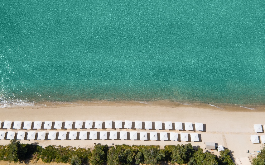 Ikos Oceania aerial view beach