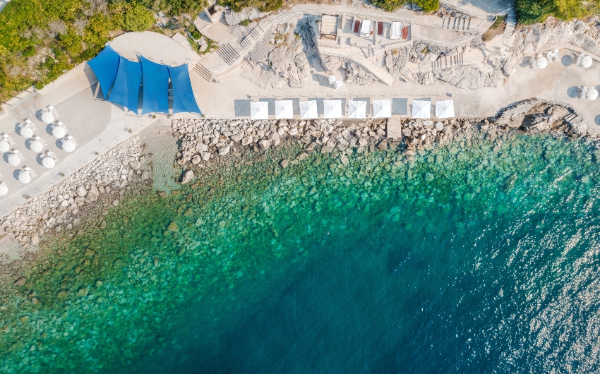 Beach Aerial view at Sun Gardens