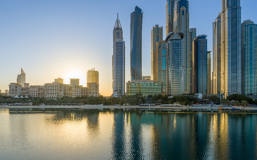 Skyline view at the Westin Dubai Mina Seyahi Beach Resort & Marina