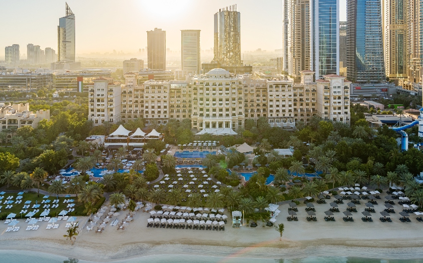 Aerial view of the Westin Dubai Mina Seyahi Beach Resort & Marina